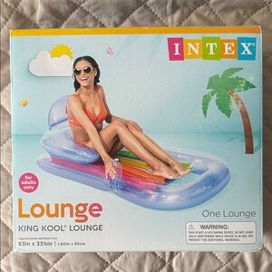 Intex King Kool Lounge Inflatable Pool Float - Multicolor